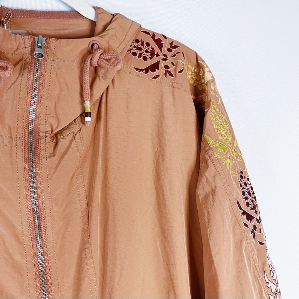 Free People Movement - Rust Orange Embroidered Jacket - Picture 3 of 5